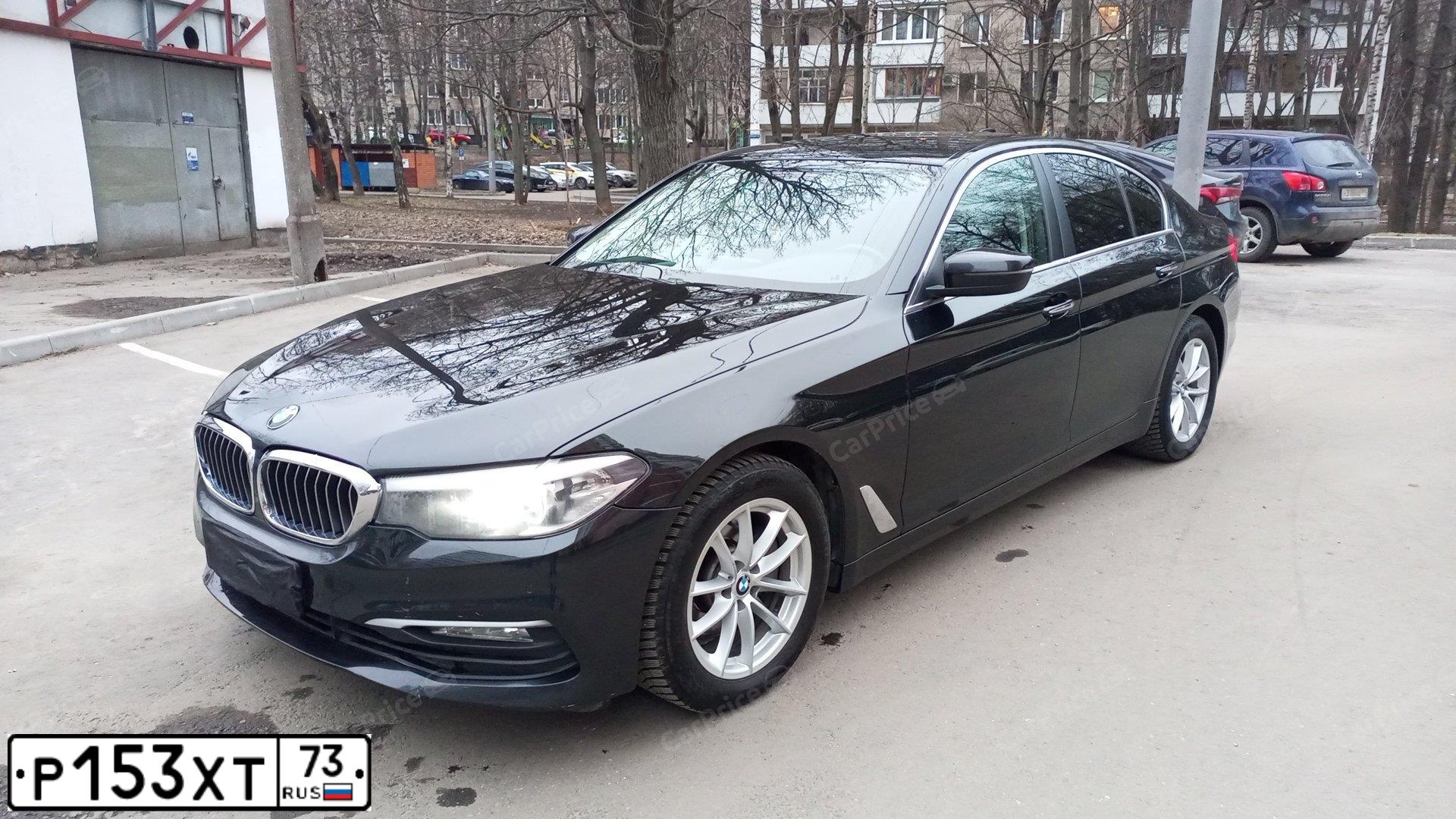 Фото автомобиля BMW SERIE 5, 2018 — госномер У433КА797. Цвет: ЧЕРНЫЙ
