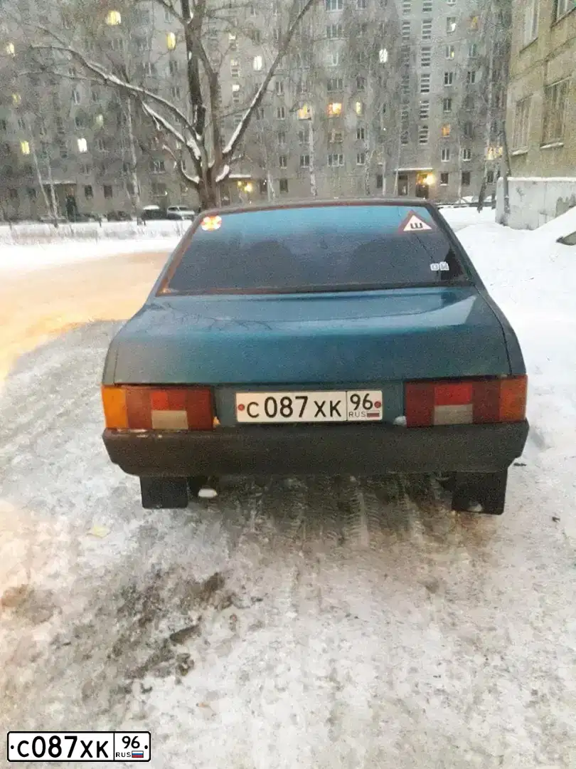 Фото автомобиля LADA 2109 SAMARA, 2000 — госномер С087ХК96. Цвет: Сине-зеленый