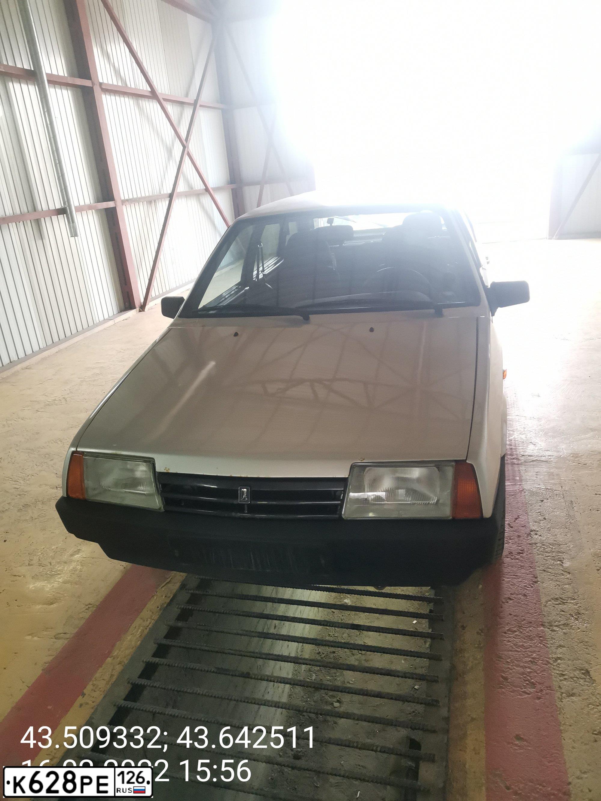 Фото автомобиля LADA 2109 SAMARA, 2004 — госномер Н797КА07. Цвет: Серебристый