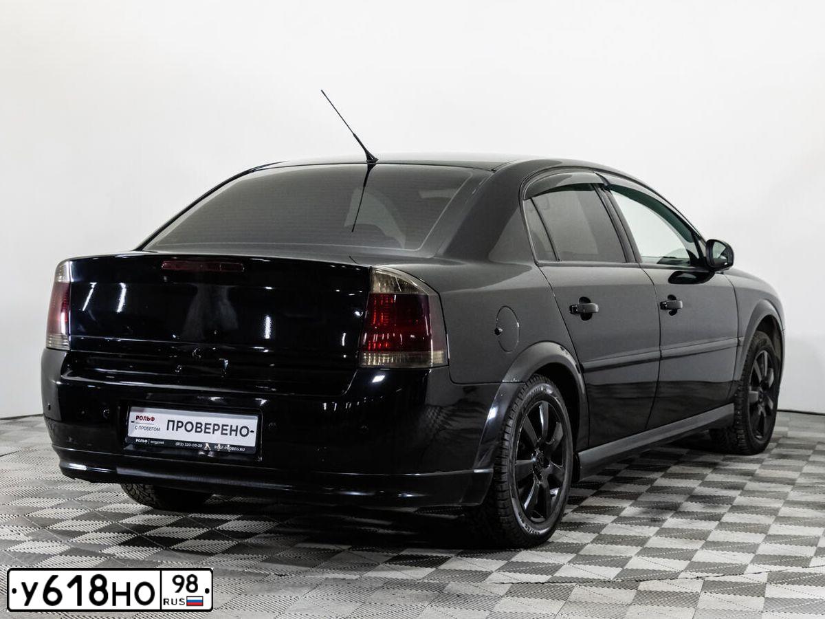 Фото автомобиля OPEL VECTRA, 2004 — госномер У618НО98. Цвет: ЧЕРНЫЙ