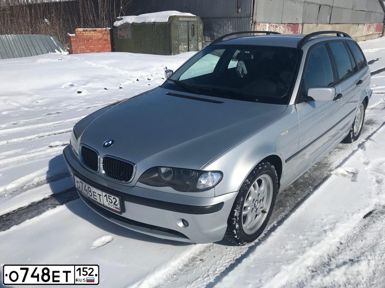 Фото автомобиля BMW SERIE 3, 2003 — госномер Е638МН164. Цвет: СВЕТЛО-СЕРЫЙ