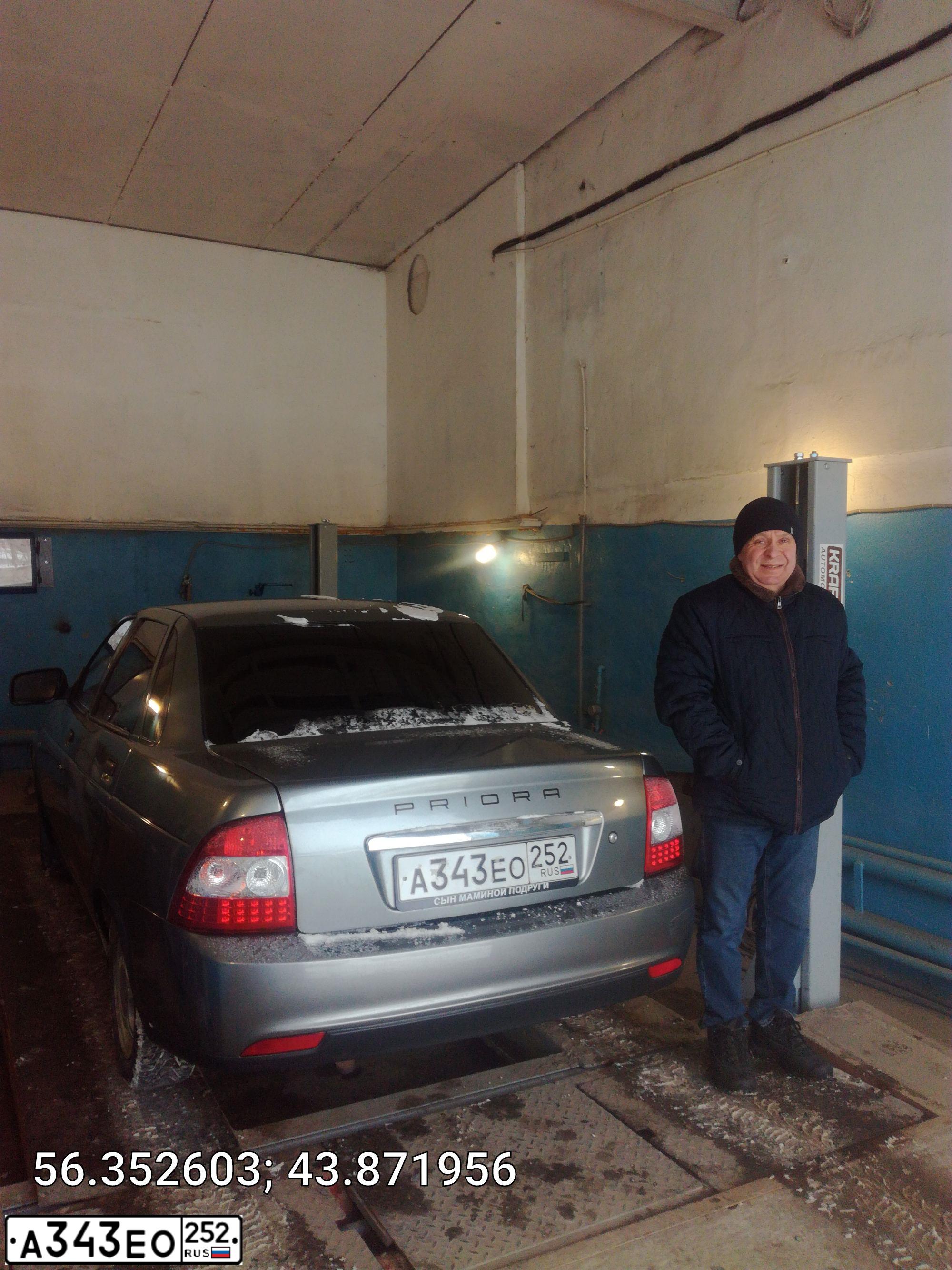 Фото автомобиля LADA 2170 PRIORA, 2008 — госномер С881УЕ33. Цвет: СР.СЕРО-ЗЕЛЕНЫЙ МЕТ.