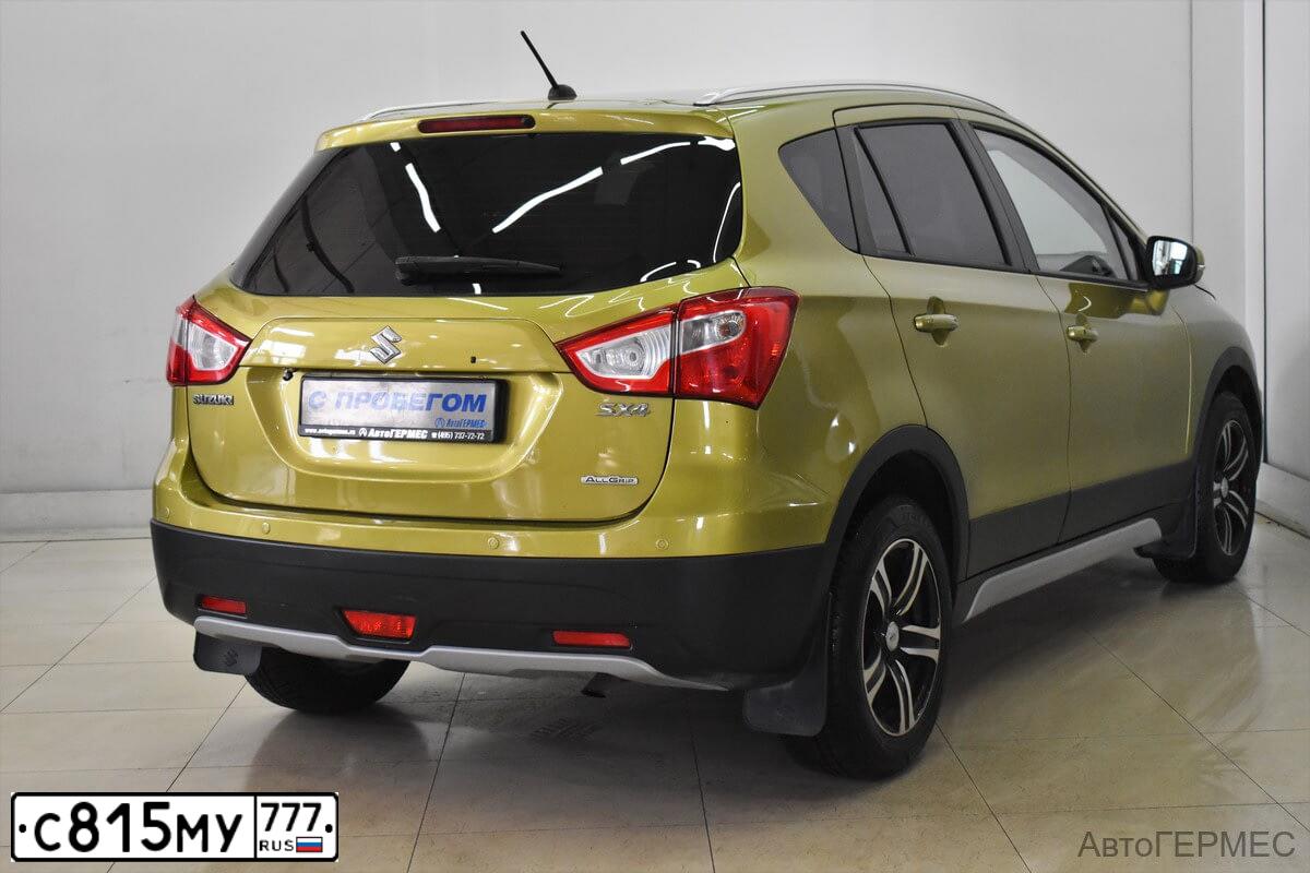 Фото автомобиля SUZUKI SX4, 2014 — госномер С681ТР790. Цвет: ЗЕЛЕНЫЙ