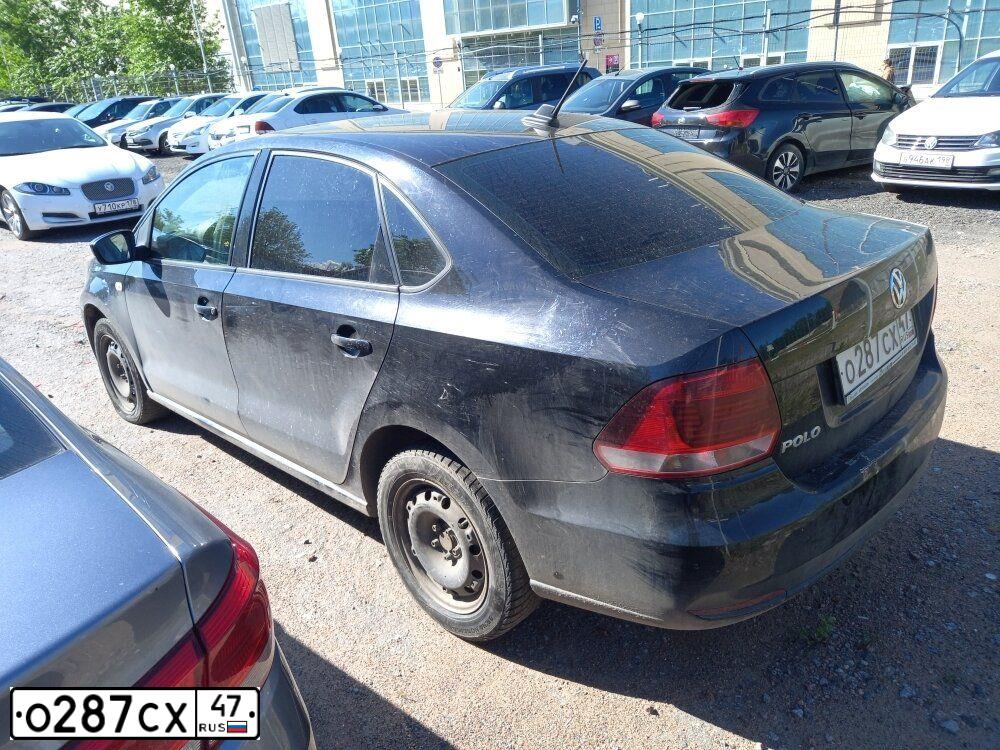 Фото автомобиля VOLKSWAGEN POLO, 2017 — госномер О287СХ47. Цвет: ЧЕРНЫЙ