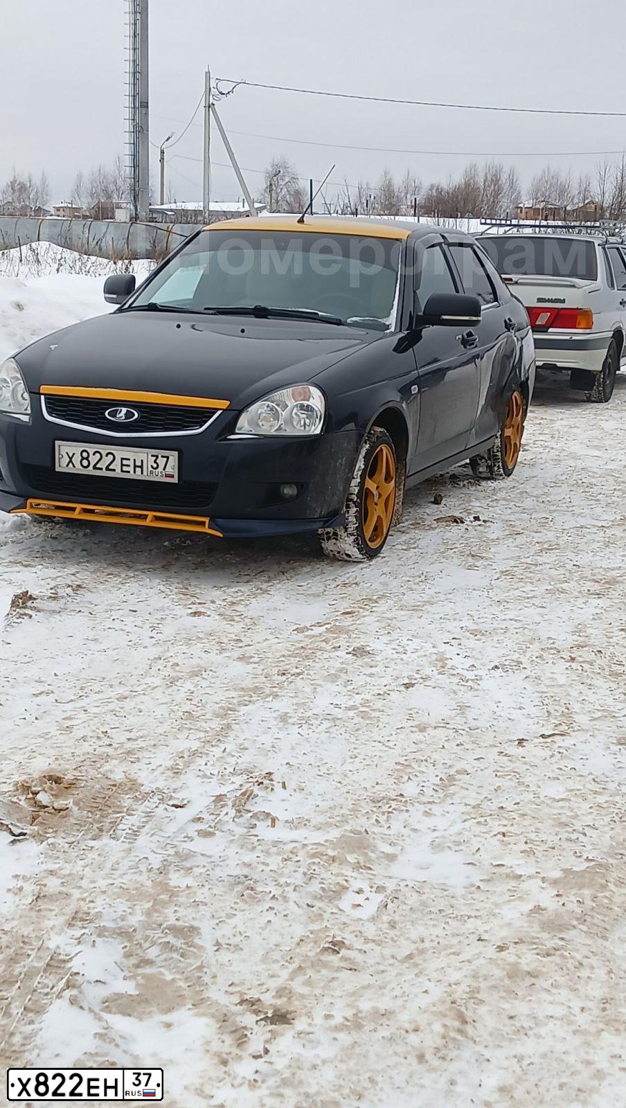 Фото автомобиля LADA 2172 PRIORA, 2014 — госномер Х822ЕН37. Цвет: СИНЕ-ЧЕРНЫЙ