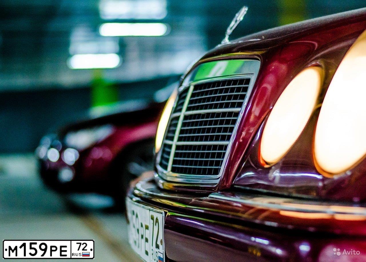 Фото автомобиля MERCEDES E-KLASSE, 1996 — госномер М159РЕ72. Цвет: Красный