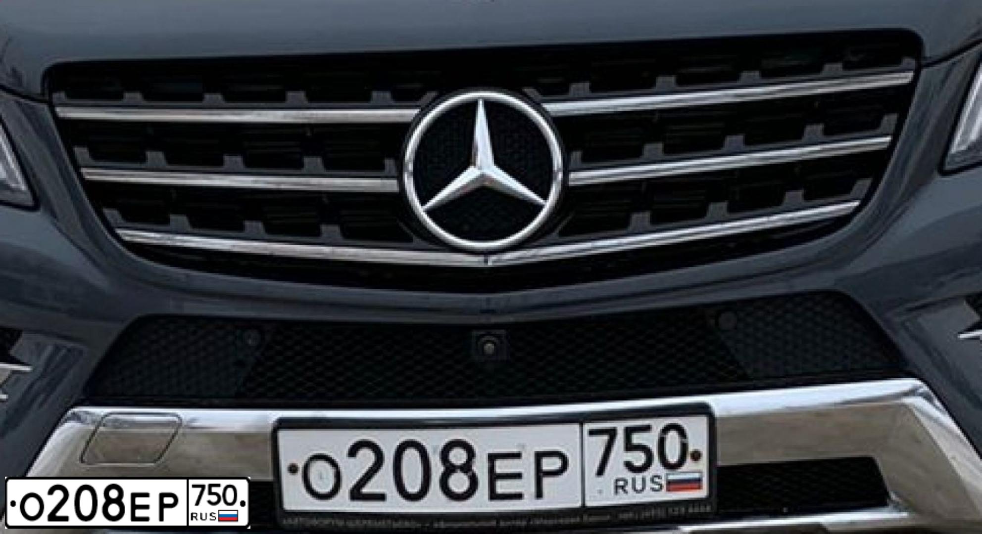 Фото автомобиля MERCEDES M-KLASSE, 2014 — госномер О208ЕР750. Цвет: Серый