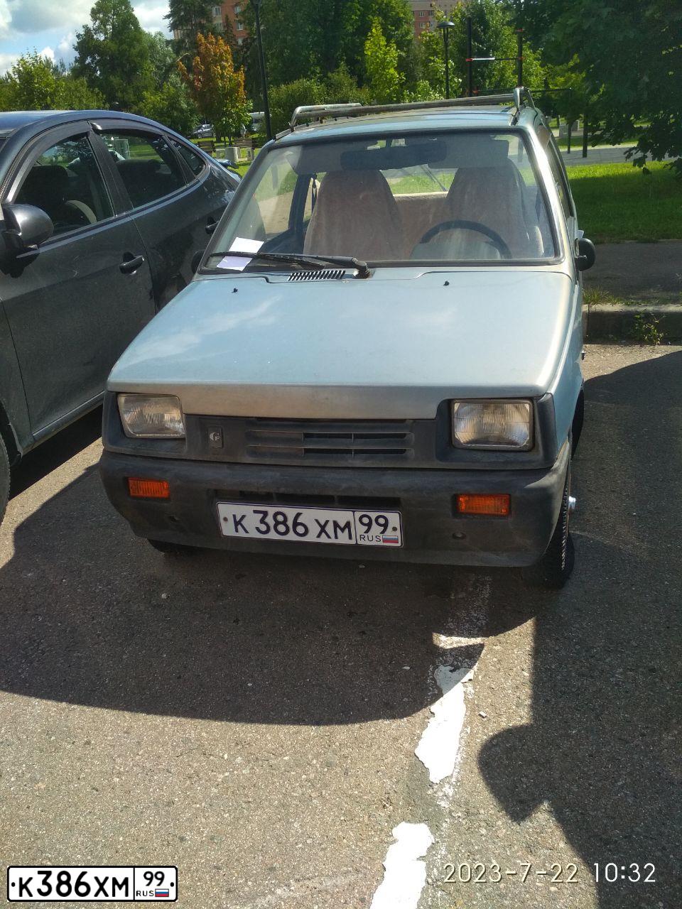Фото автомобиля SEAZ OKA, 2002 — госномер К386ХМ99. Цвет: СЕРЫЙ