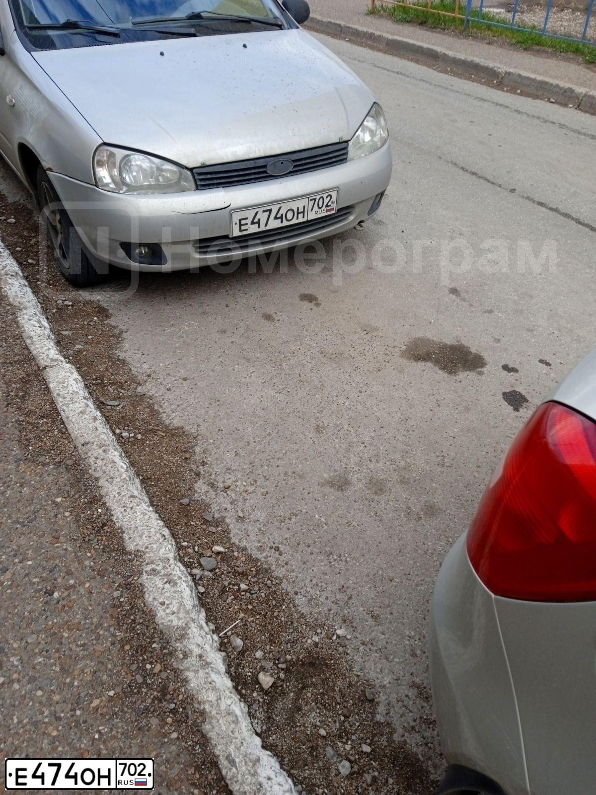 Фото автомобиля LADA 1117 KALINA, 2009 — госномер А242МА21. Цвет: Серебристый