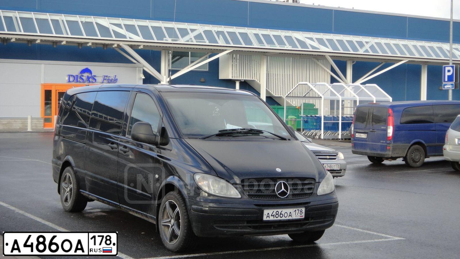 Фото автомобиля MERCEDES VITO, 2004 — госномер Н519АУ82. Цвет: ЧЕРНЫЙ