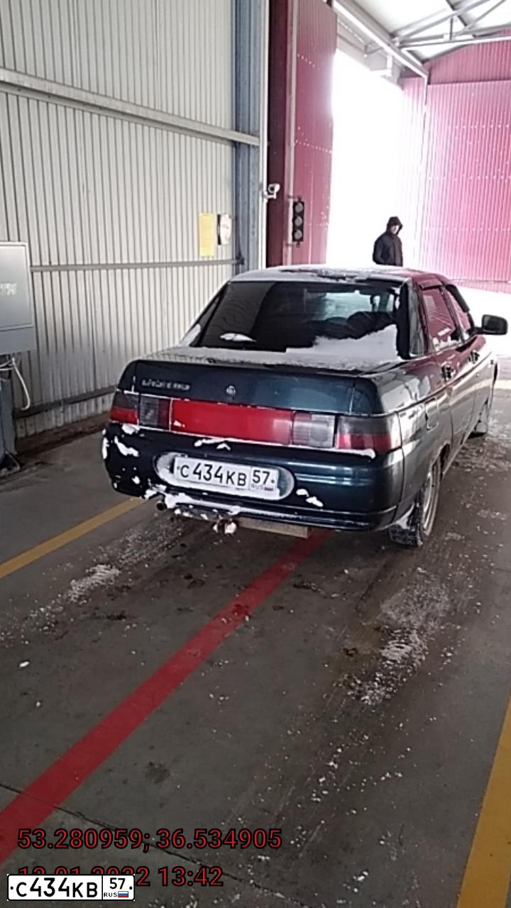 Фото автомобиля LADA 2110, 2006 — госномер В723ВК57. Цвет: Темно-зеленый