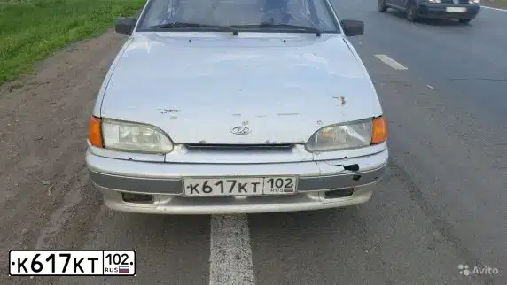 Фото автомобиля LADA 2115 SAMARA, 2004 — госномер К617КТ102. Цвет: Светло-Серебристый металлик