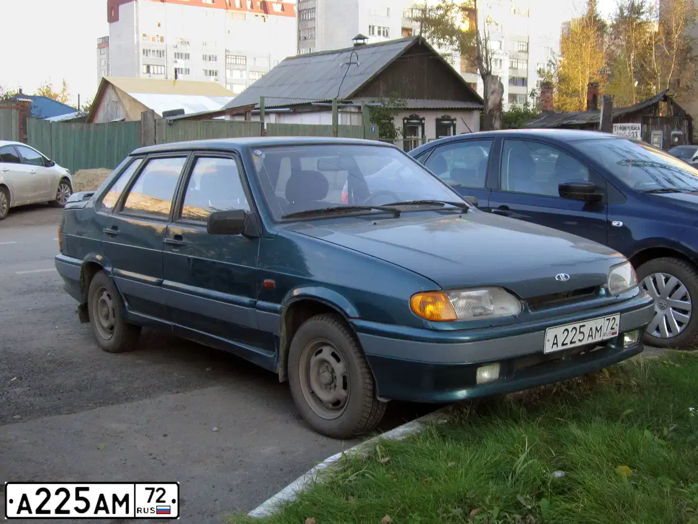Фото автомобиля LADA 2115 SAMARA, 2001 — госномер К818НА45. Цвет: СЕРЕБРИСТО-ЗЕЛЕНЫЙ