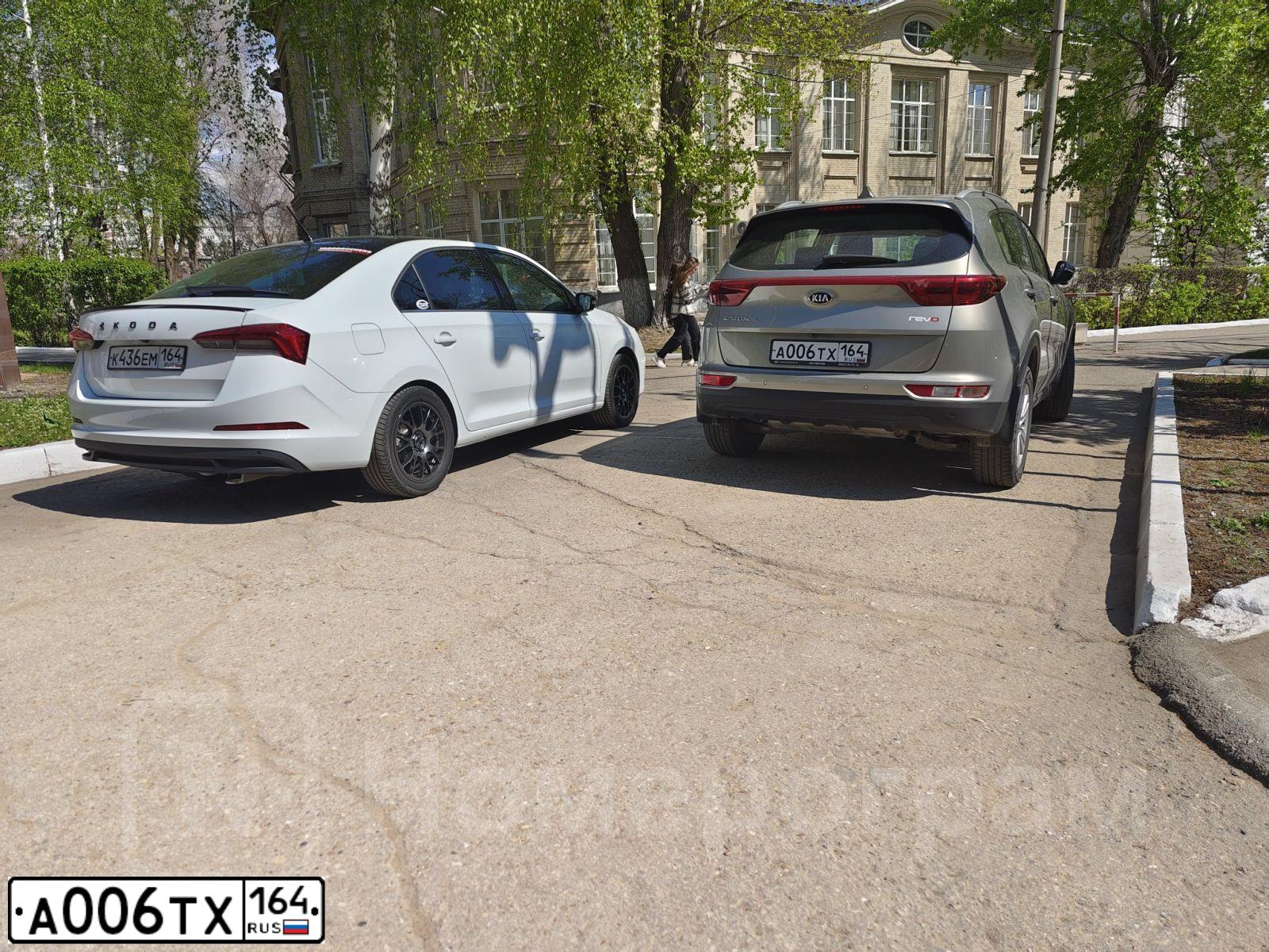 Фото автомобиля KIA SPORTAGE, 2017 — госномер А006ТХ164. Цвет: Серебристый