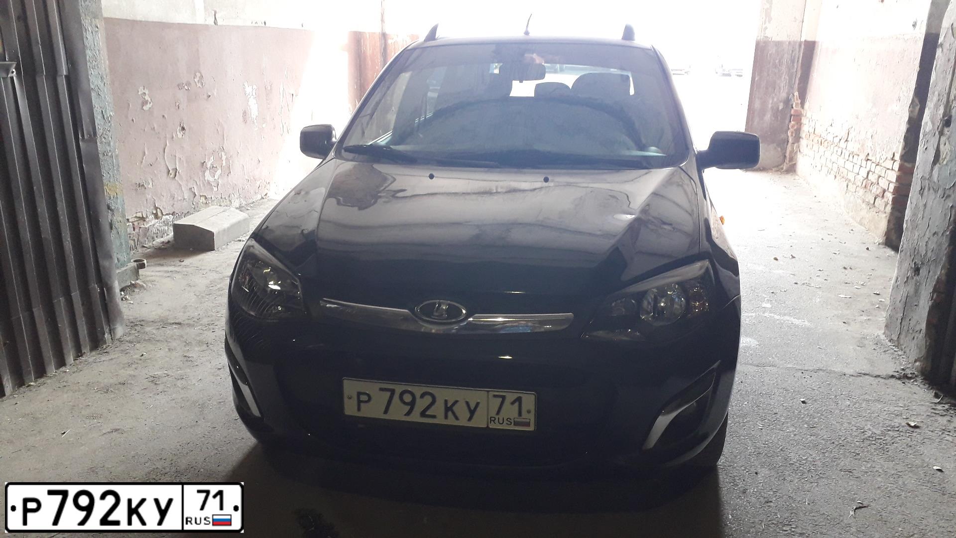 Фото автомобиля LADA 2194 KALINA, 2013 — госномер Р792КУ71. Цвет: Серо-Синий