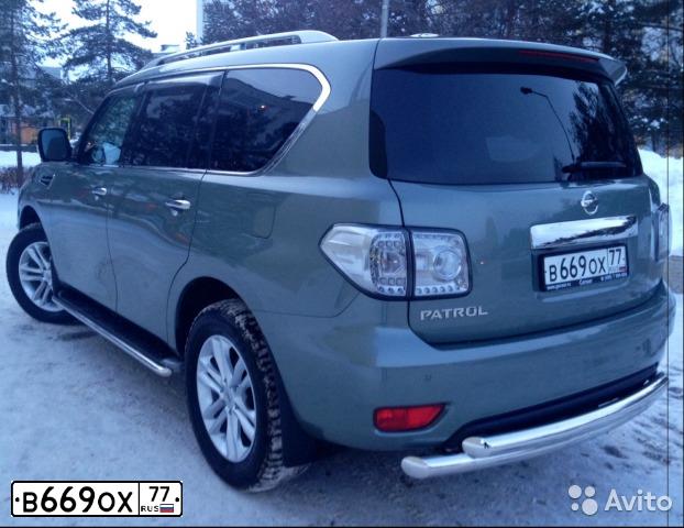 Фото автомобиля NISSAN PATROL, 2012 — госномер О313ОТ102. Цвет: СЕРО-ЗЕЛЕНЫЙ