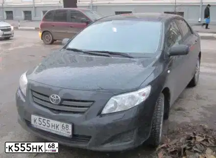 Фото автомобиля TOYOTA COROLLA, 2007 — госномер О998НА68. Цвет: ЧЕРНЫЙ
