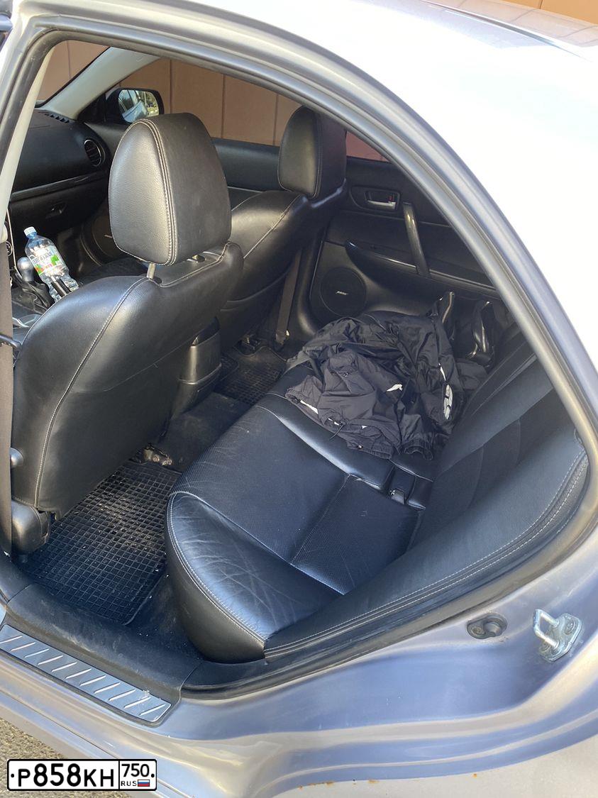 Фото автомобиля MAZDA 6, 2006 — госномер Р858КН750. Цвет: СЕРЫЙ