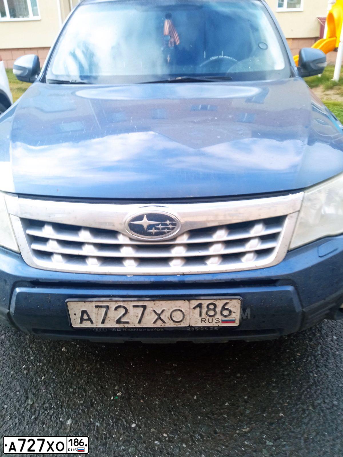 Фото автомобиля SUBARU FORESTER, 2011 — госномер Т911ТВ96. Цвет: СИНИЙ