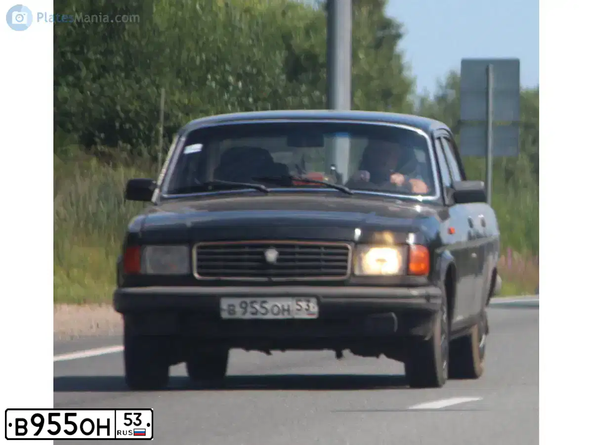 Фото автомобиля GAZ 3102, 1997 — госномер К022СК53. Цвет: ЧЕРНЫЙ