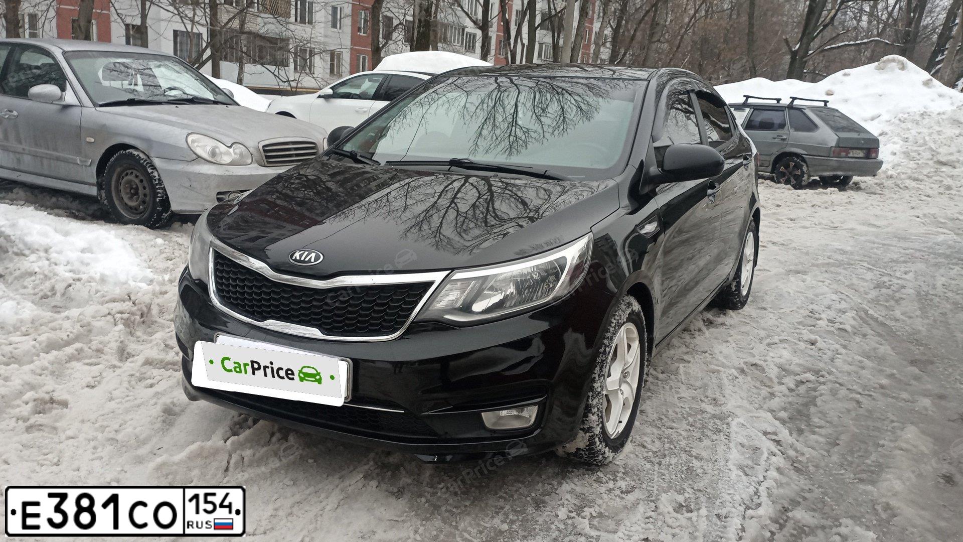 Фото автомобиля KIA RIO, 2016 — госномер Х409УВ33. Цвет: ЧЕРНЫЙ