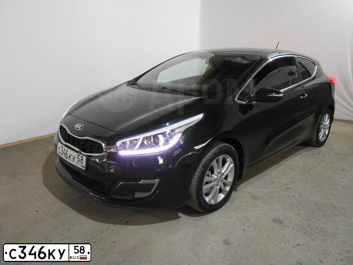 Фото автомобиля KIA CEE'D, 2014 — госномер С346КУ58. Цвет: ЧЕРНЫЙ ПЕРЛАМУТР