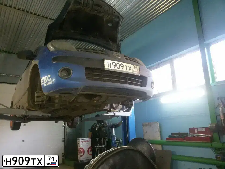 Фото автомобиля NISSAN NOTE, 2006 — госномер Н909ТХ71. Цвет: СИНИЙ
