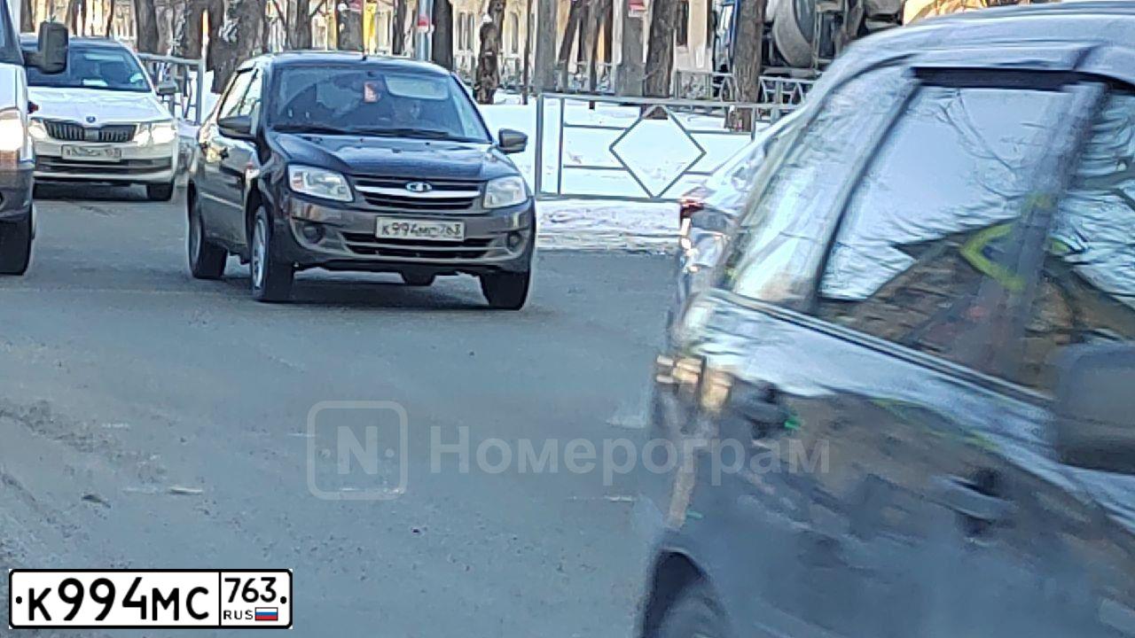 Фото автомобиля LADA 2190 GRANTA, 2013 — госномер В595МТ716. Цвет: ТЕМНО-КОРИЧНЕВЫЙ