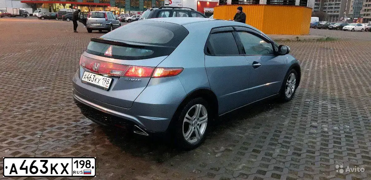Фото автомобиля HONDA CIVIC, 2008 — госномер А463КХ198. Цвет: СЕРО-ГОЛУБОЙ