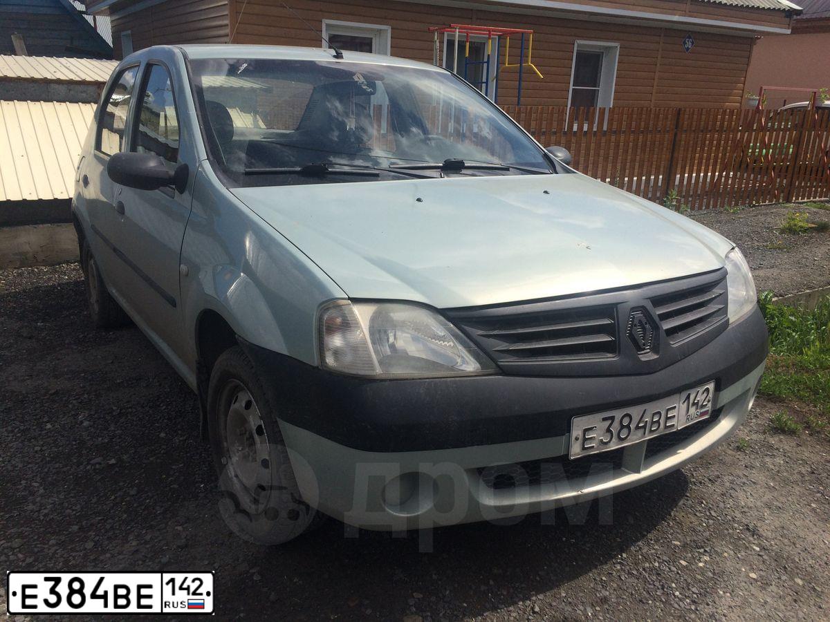 Фото автомобиля RENAULT LOGAN, 2006 — госномер Е384ВЕ142. Цвет: СВЕТЛО ЗЕЛЕНЫЙ