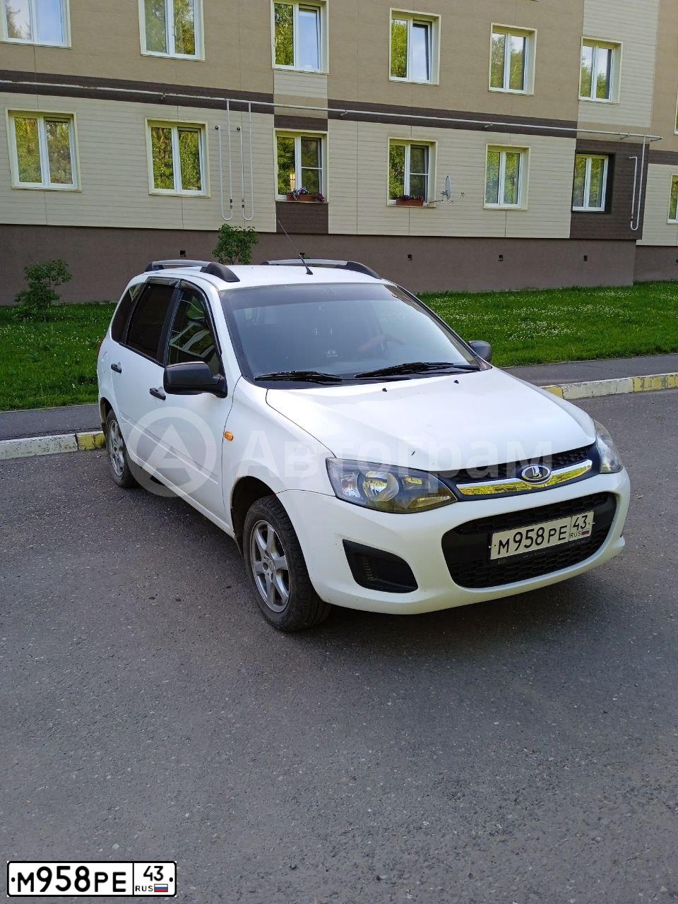Фото автомобиля LADA 2194 KALINA, 2016 — госномер Х807ВМ116. Цвет: Белый