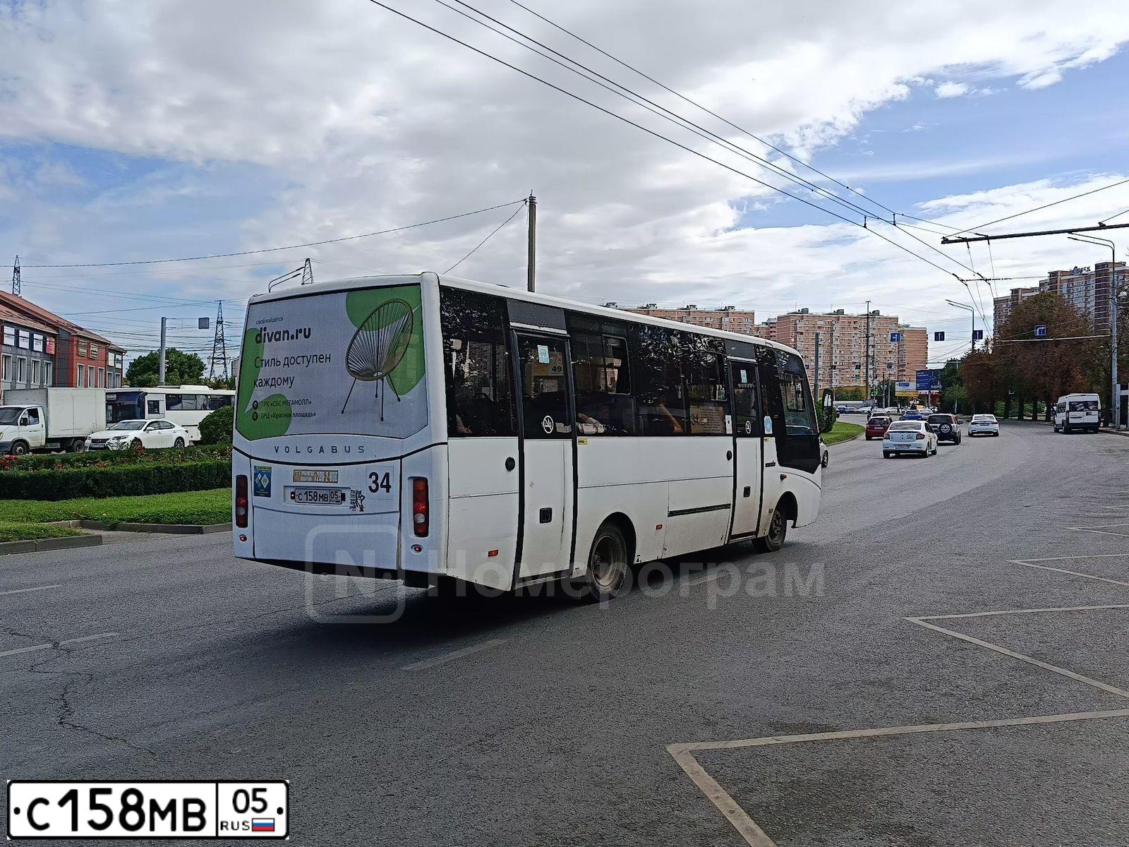 Фото автомобиля VOLZHANIN VOLGABUS 4298, 2012 — госномер С158МВ05. Цвет: Белый