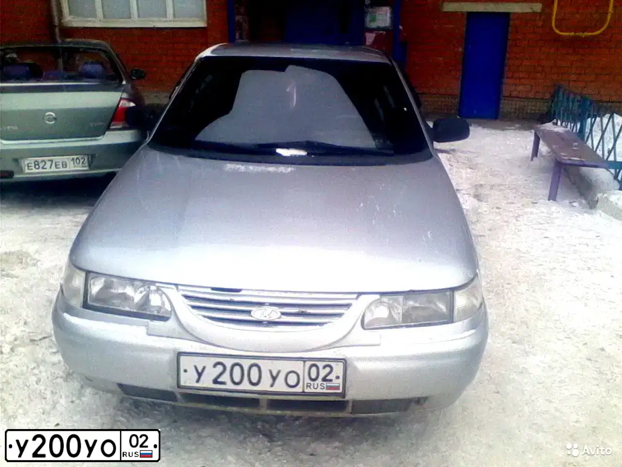 Фото автомобиля LADA 2110, 2002 — госномер У200УО02. Цвет: СЕРЕБРИСТО-ГОЛУБОЙ
