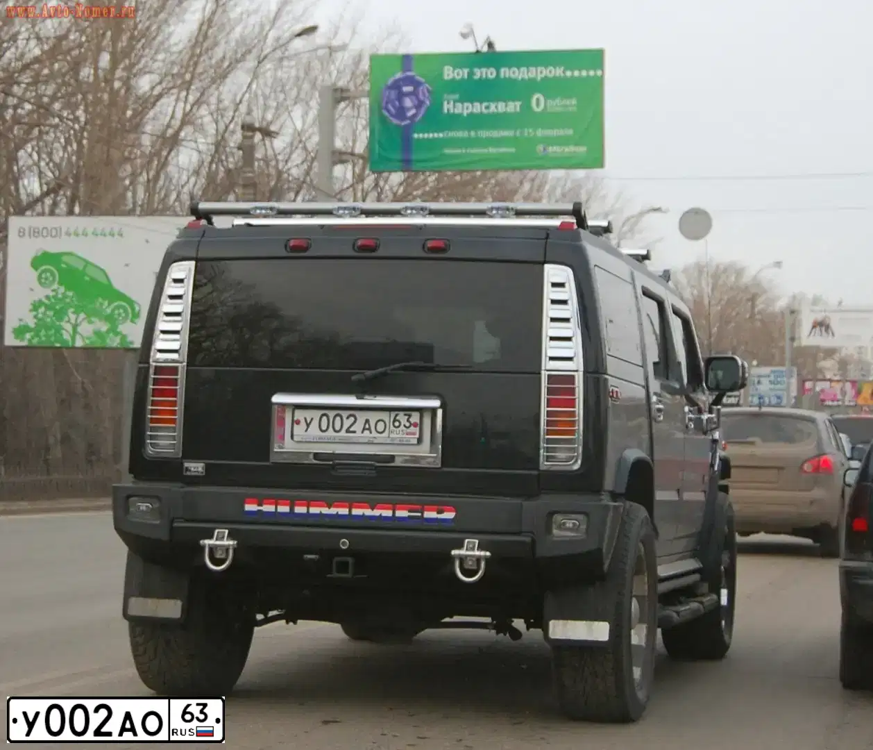 Фото автомобиля ХАММЕР Н2, 2004 — госномер Р616ЕТ761. Цвет: ЧЕРНЫЙ