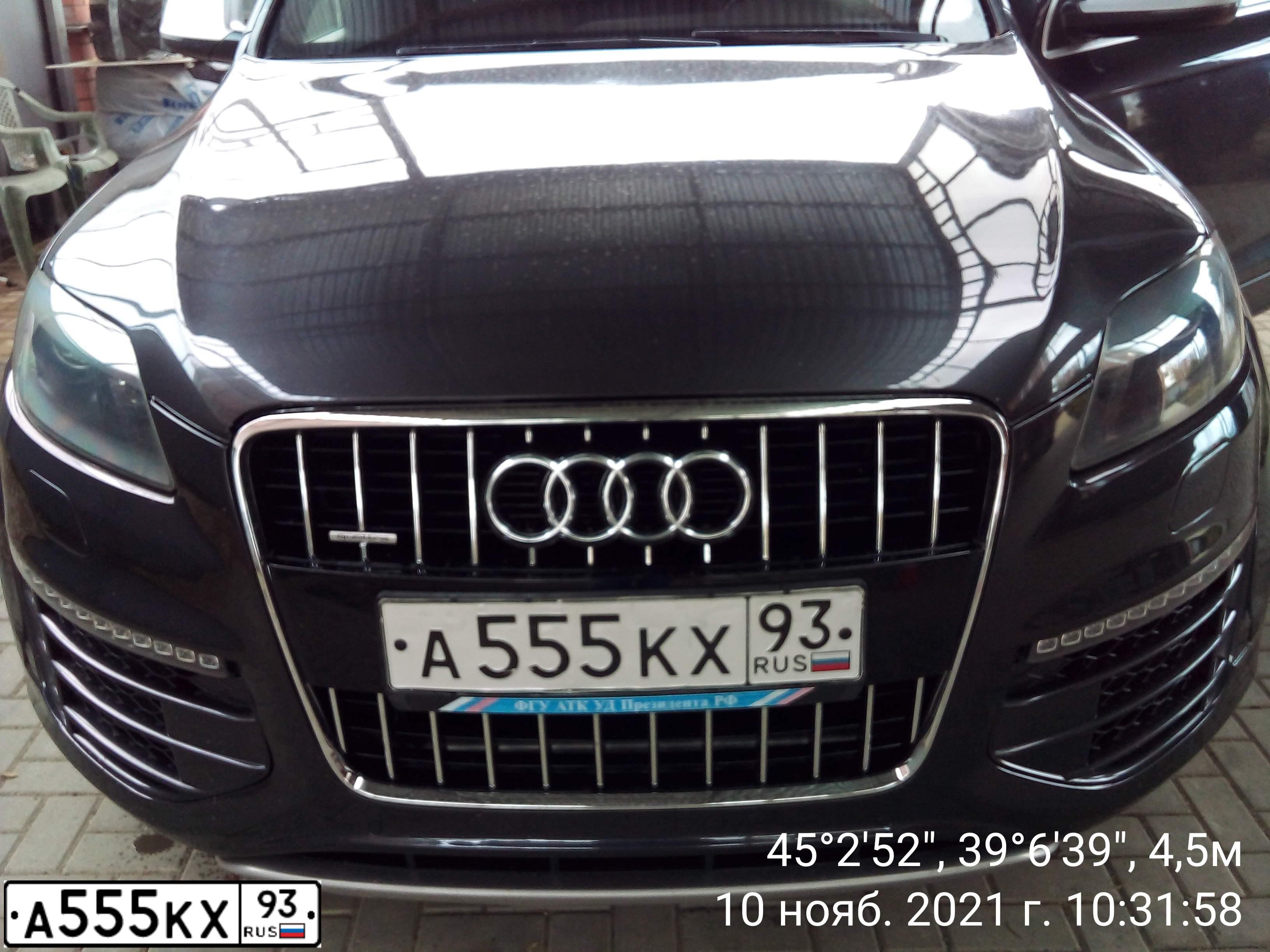 Фото автомобиля AUDI A6, 2012 — госномер М667ОК126. Цвет: Серебристый
