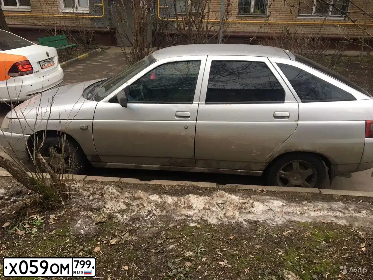 Фото автомобиля VOLKSWAGEN POLO, 2019 — госномер Х059ОМ799. Цвет: Белый