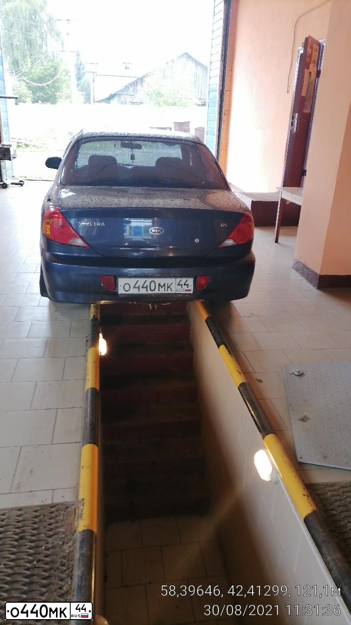 Фото автомобиля KIA SPECTRA, 2006 — госномер М369ВР35. Цвет: синий