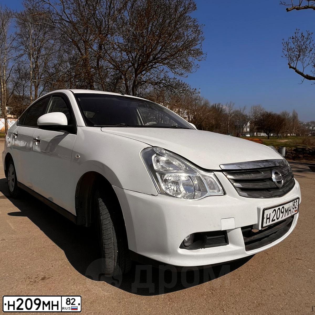 Фото автомобиля NISSAN ALMERA /AVTOVAZ/, 2016 — госномер Н209МН82. Цвет: Белый