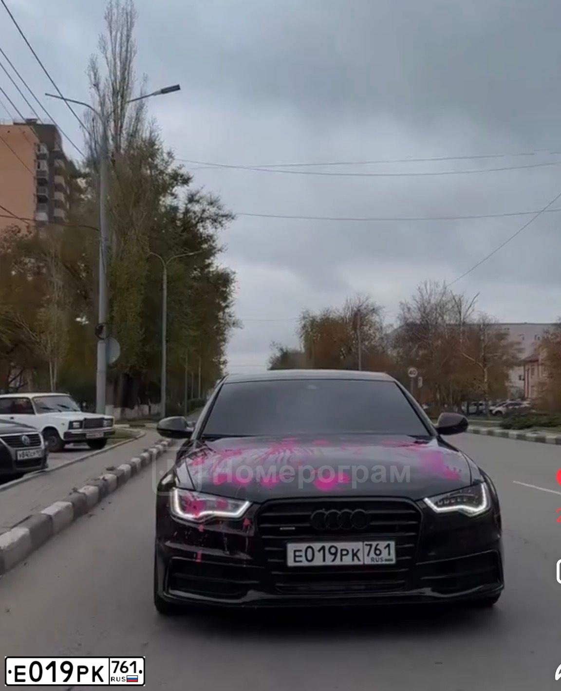 Фото автомобиля AUDI A6, 2011 — госномер Е019РК761. Цвет: ЧЕРНЫЙ