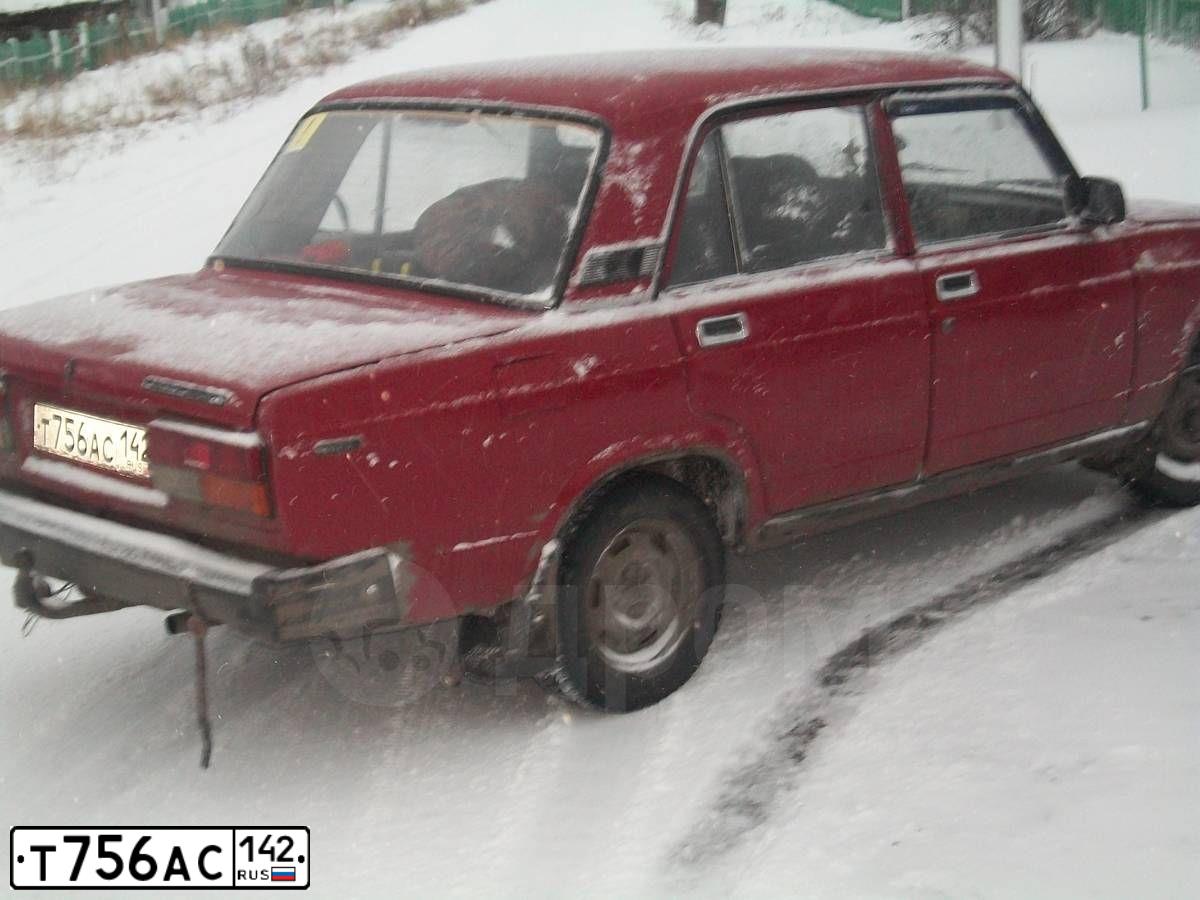 Фото автомобиля LADA 2107, 1997 — госномер Т756АС142. Цвет: ВИШНЕВЫЙ