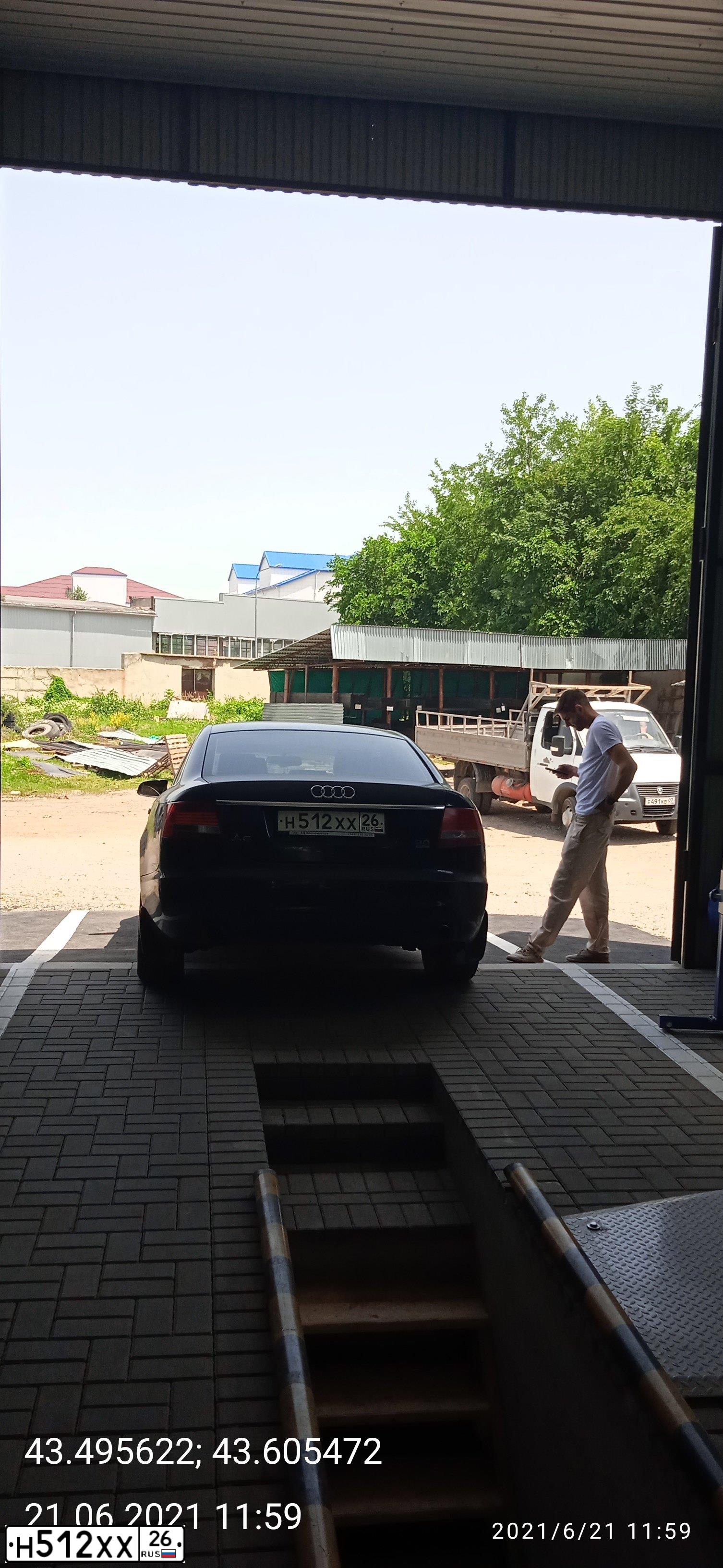 Фото автомобиля AUDI A6, 2005 — госномер К315ТЕ193. Цвет: ЧЕРНЫЙ