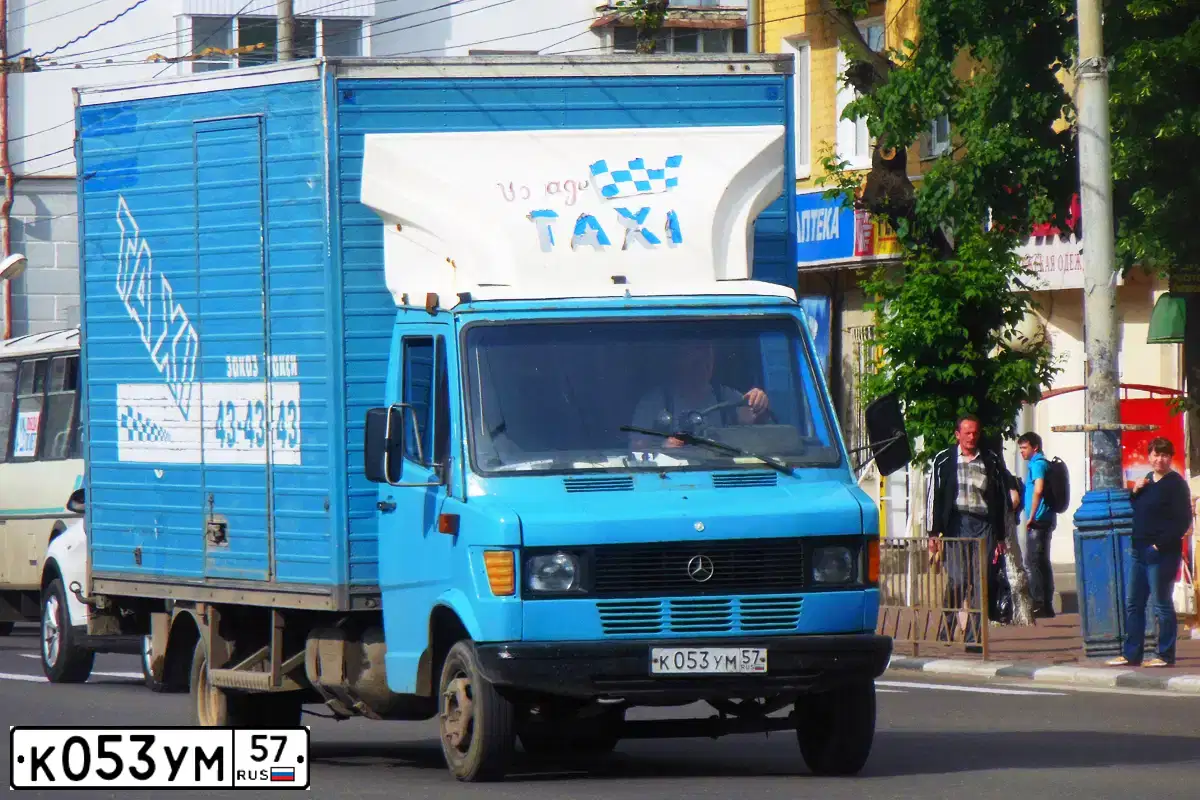Фото автомобиля МЕРСЕДЕС 409 D, 1989 — госномер В867ВК57. Цвет: синий