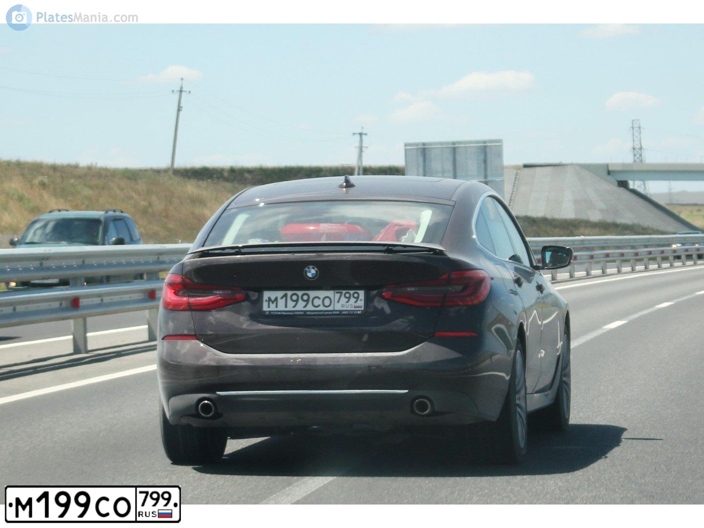 Фото автомобиля BMW SERIE 6, 2019 — госномер М199СО799. Цвет: БОРДОВЫЙ