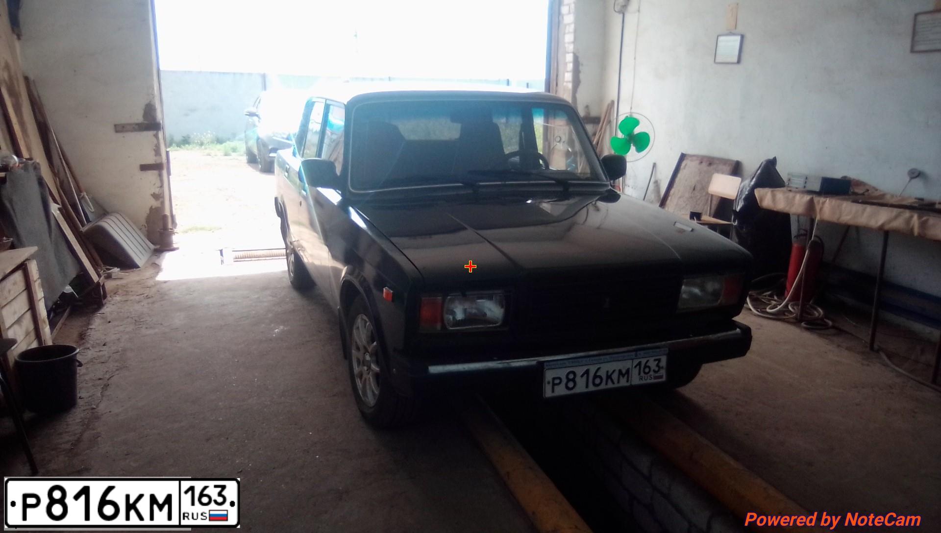 Фото автомобиля LADA 2107, 2008 — госномер О554ТК163. Цвет: ТЕМНО-ЗЕЛЕНЫЙ
