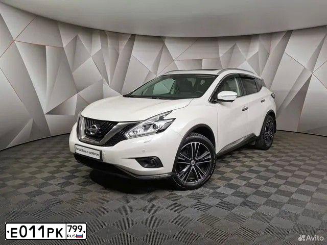 Фото автомобиля NISSAN MURANO, 2019 — госномер Х016НУ797. Цвет: Белый