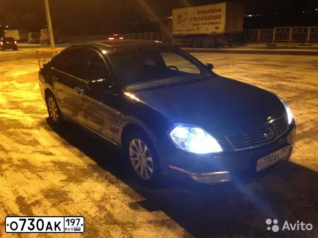 Фото автомобиля NISSAN TEANA, 2006 — госномер О730АК197. Цвет: ЧЕРНЫЙ