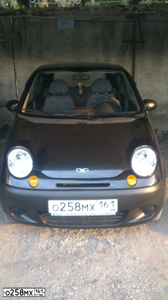 Фото автомобиля DAEWOO MATIZ, 2010 — госномер О258МХ161. Цвет: ЧЕРНЫЙ БЛЕДНЫЙ