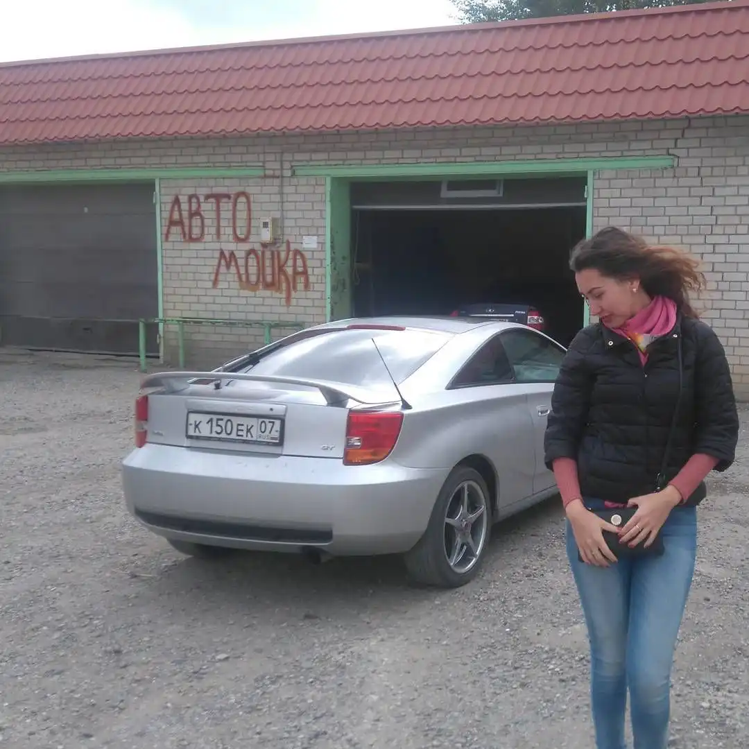 Фото автомобиля TOYOTA CELICA, 2001 — госномер А175ОО76. Цвет: Серебристый