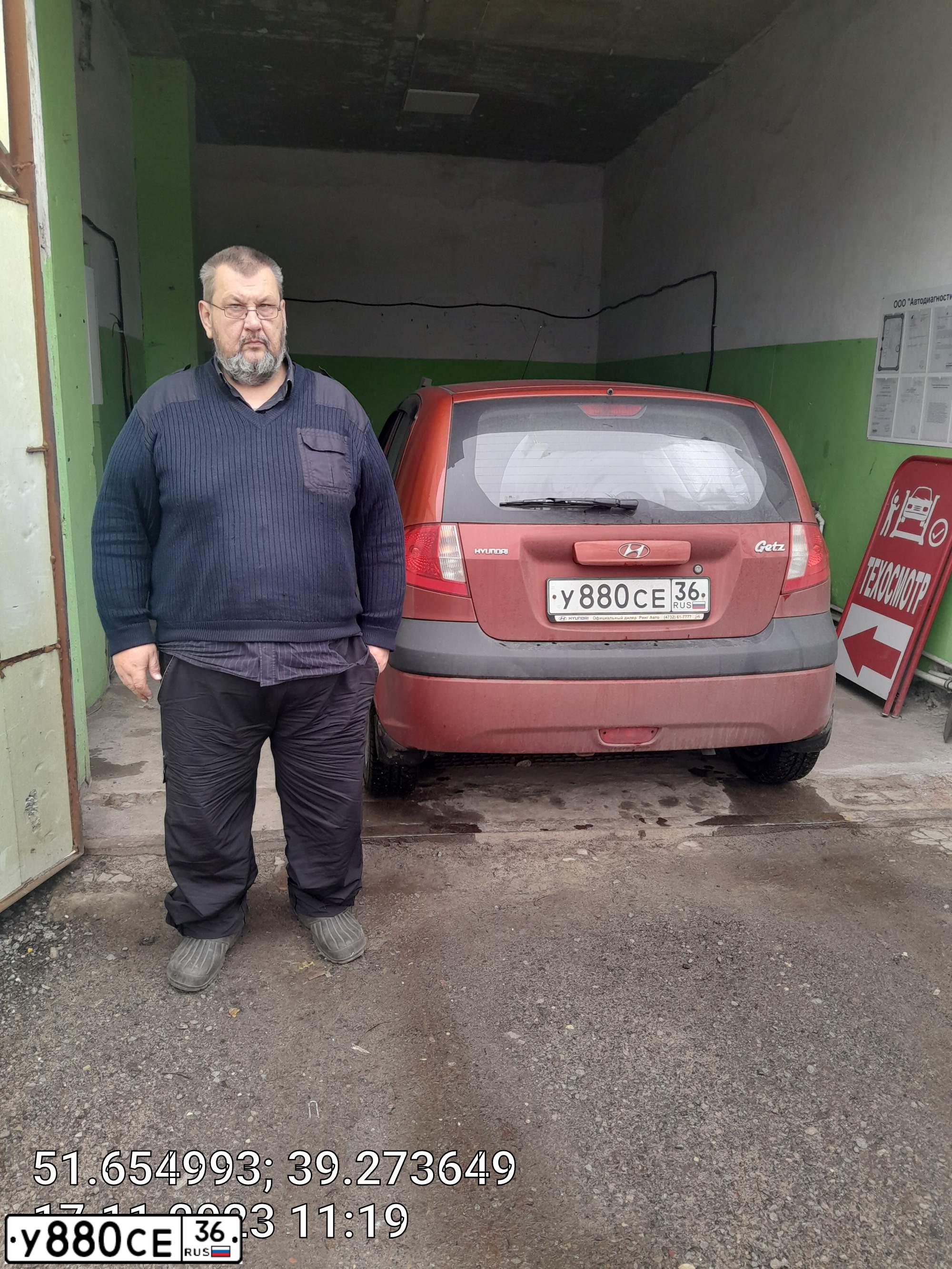 Фото автомобиля HYUNDAI GETZ, 2009 — госномер О496МЕ136