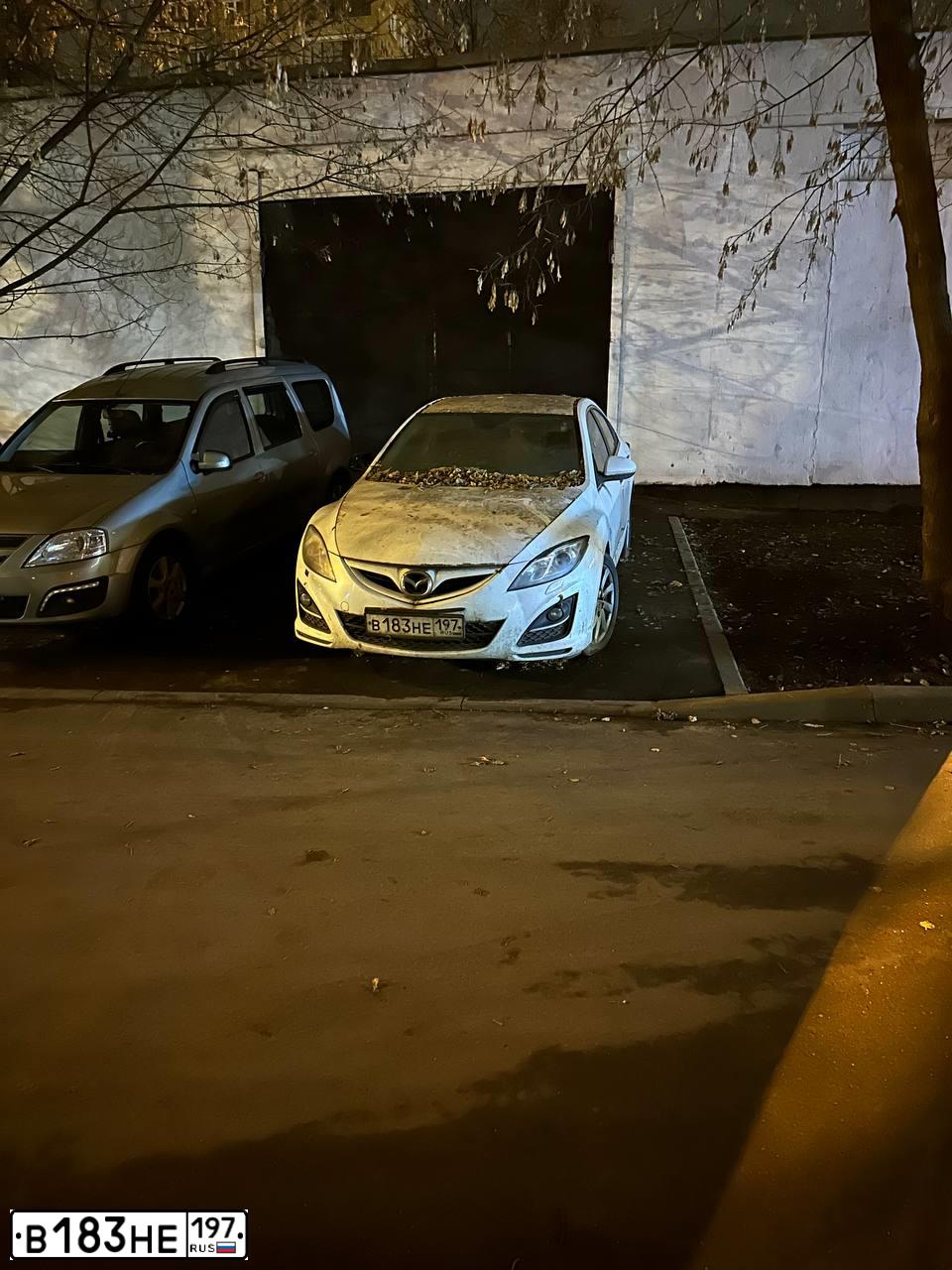 Фото автомобиля MAZDA 6, 2011 — госномер В183НЕ197. Цвет: БЕЛЫЙ